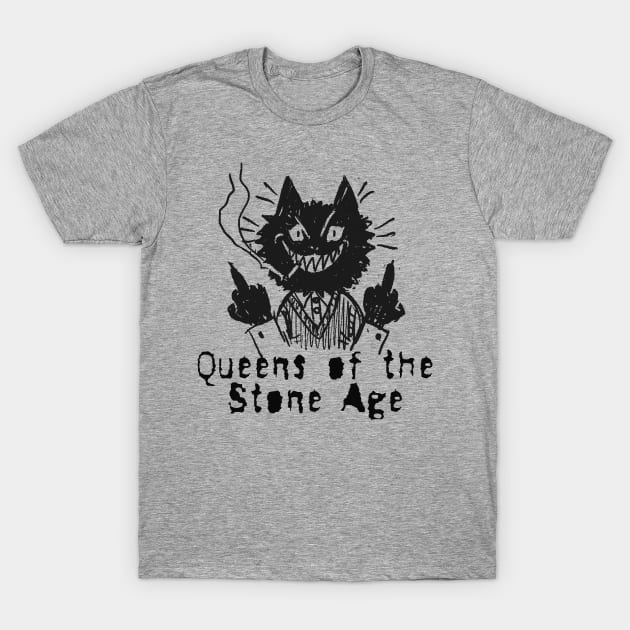 qotsa and the bad cat T-Shirt by vero ngotak